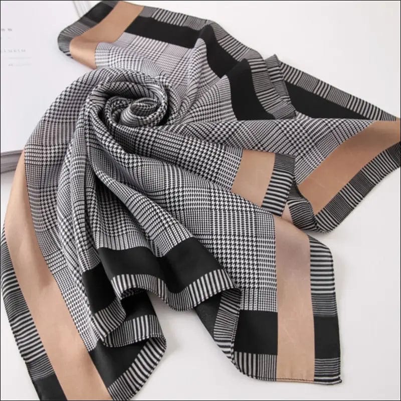 70*70cm Fashion Silk Satin Hair Scarf Women Handkerchief