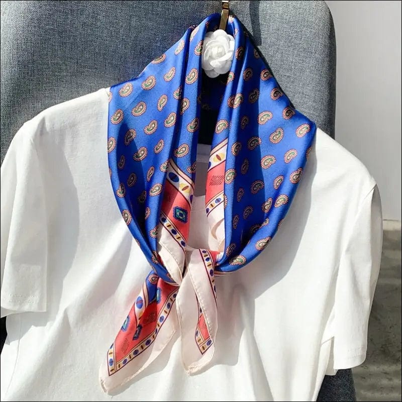 70*70cm Fashion Silk Satin Hair Scarf Women Handkerchief