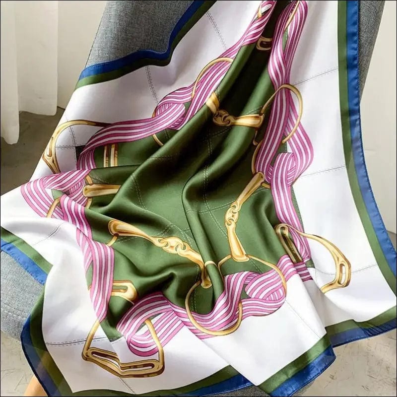 70*70cm Fashion Silk Satin Hair Scarf Women Handkerchief