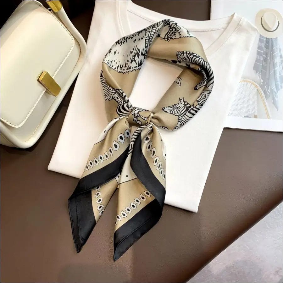 70*70cm Fashion Silk Satin Hair Scarf Women Handkerchief