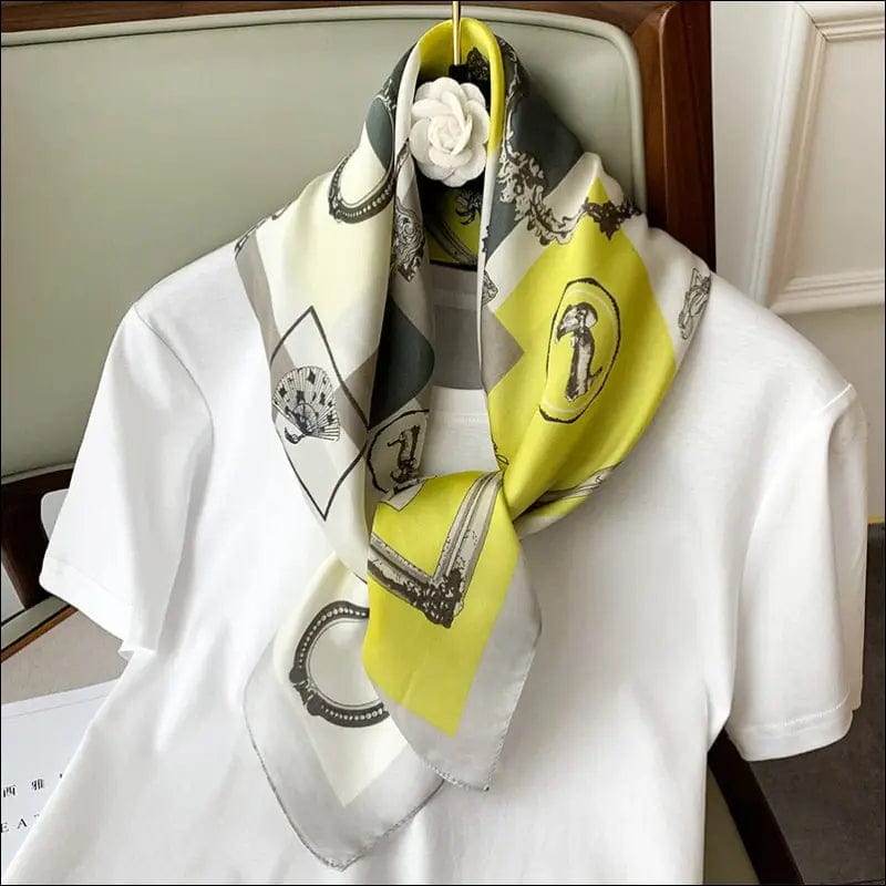 70*70cm Fashion Silk Satin Hair Scarf Women Handkerchief