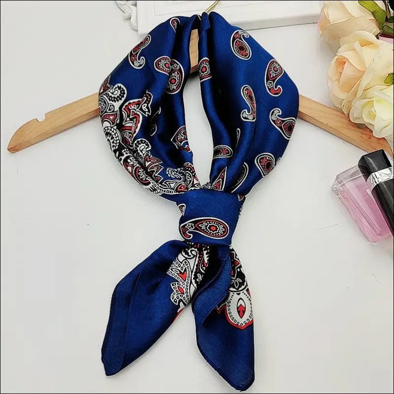 70*70cm Fashion Silk Satin Hair Scarf Women Handkerchief