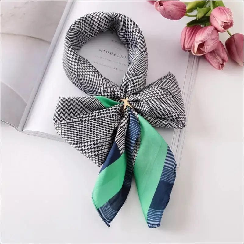 70*70cm Fashion Silk Satin Hair Scarf Women Handkerchief