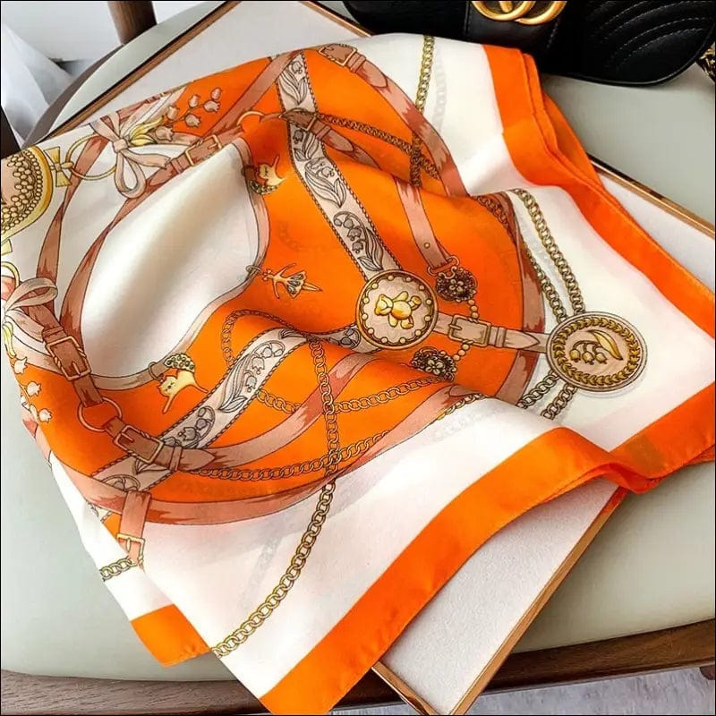 70*70cm Fashion Silk Satin Hair Scarf Women Handkerchief