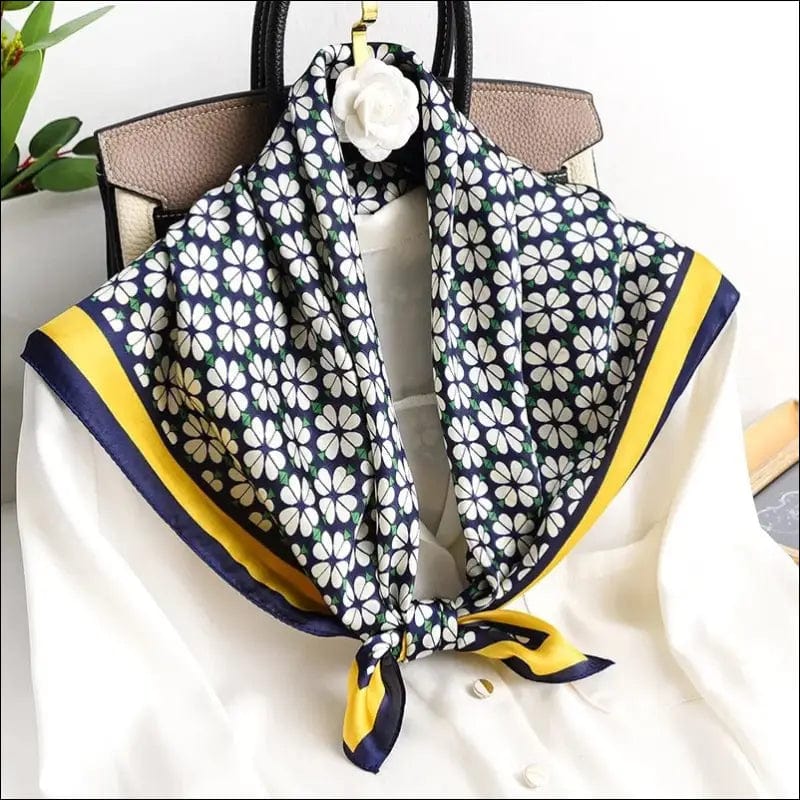 70*70cm Fashion Silk Satin Hair Scarf Women Handkerchief