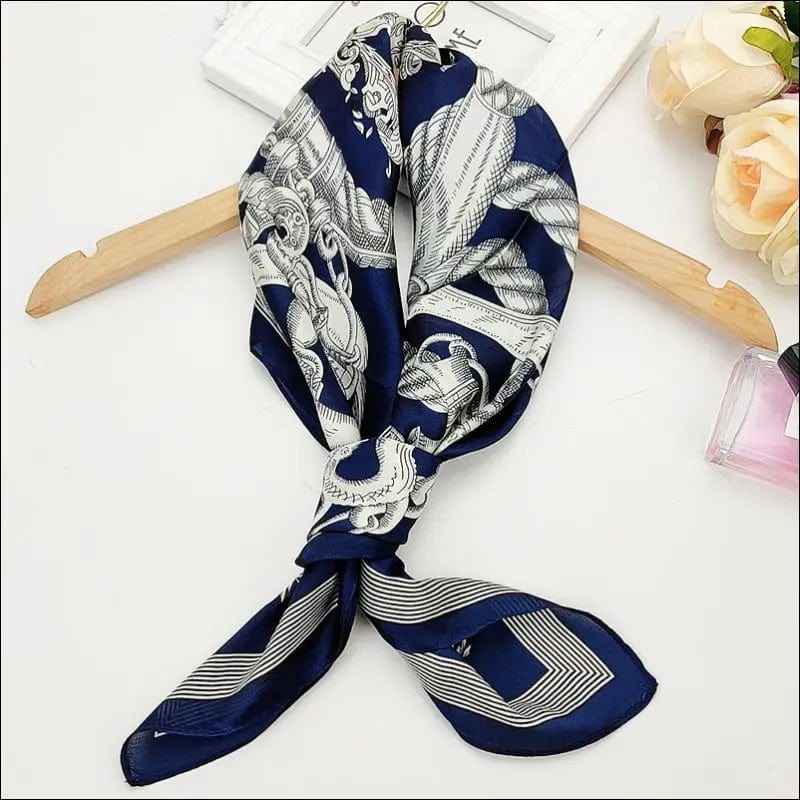 70*70cm Fashion Silk Satin Hair Scarf Women Handkerchief