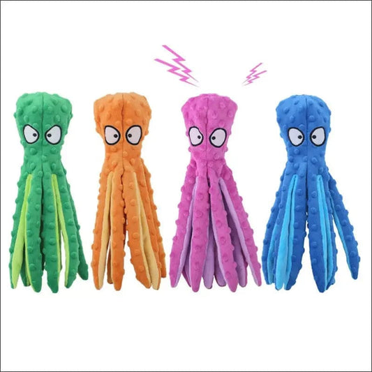 8 Legs Octopus Soft Stuffed Plush Dog Toys Outdoor Play