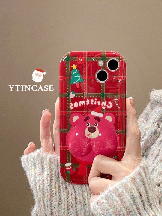 Christmas plaid cartoon suitable for Apple 13 mobile phone case iPhone 14Pro max new 12 soft 11 protective case plus