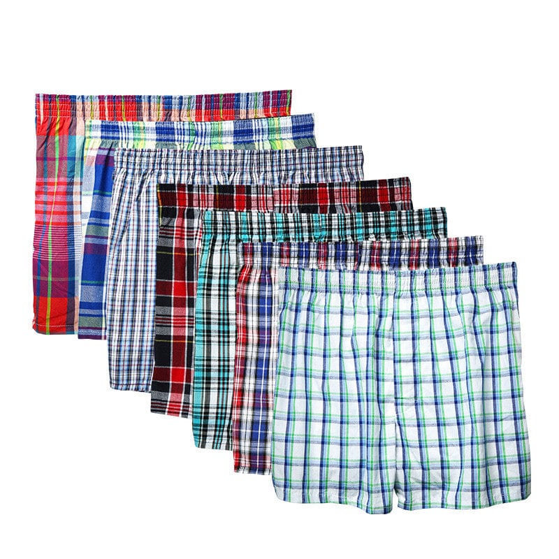 Sous-vêtements pour hommes en coton à quatre brins, pantalon transfrontalier Aloro, angle plat, taille haute, ample, respirant, sous-vêtements pour hommes, grande taille