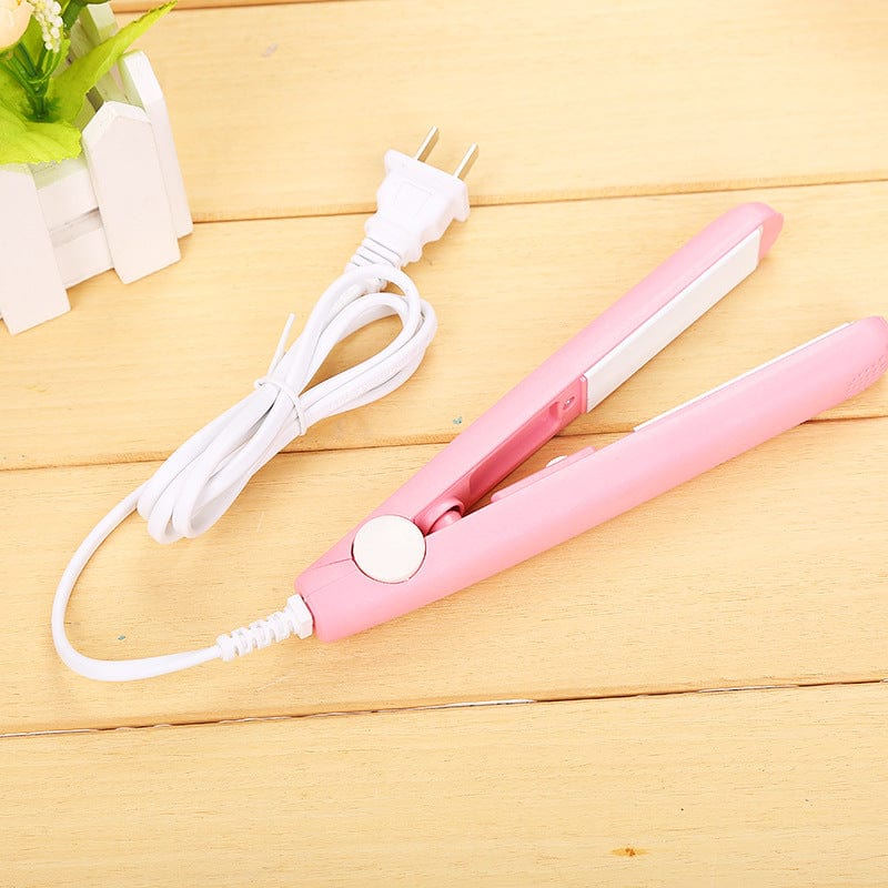 M002 creative mini hair rod manufacturers wholesale student Liu Haixi small splint straight double ceramic hair straightener