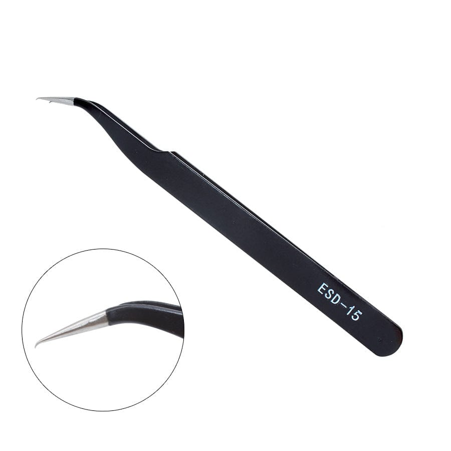 Custom logo non-pressure-free stainless steel 1.5mm pointed anti-static hardware nail tool straight head elbow