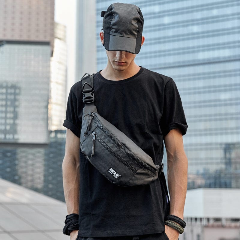 Mackar sports waist bag shoulder Messenger can small bag waterproof outdoor camouflage travel multi-function bag mobile phone package