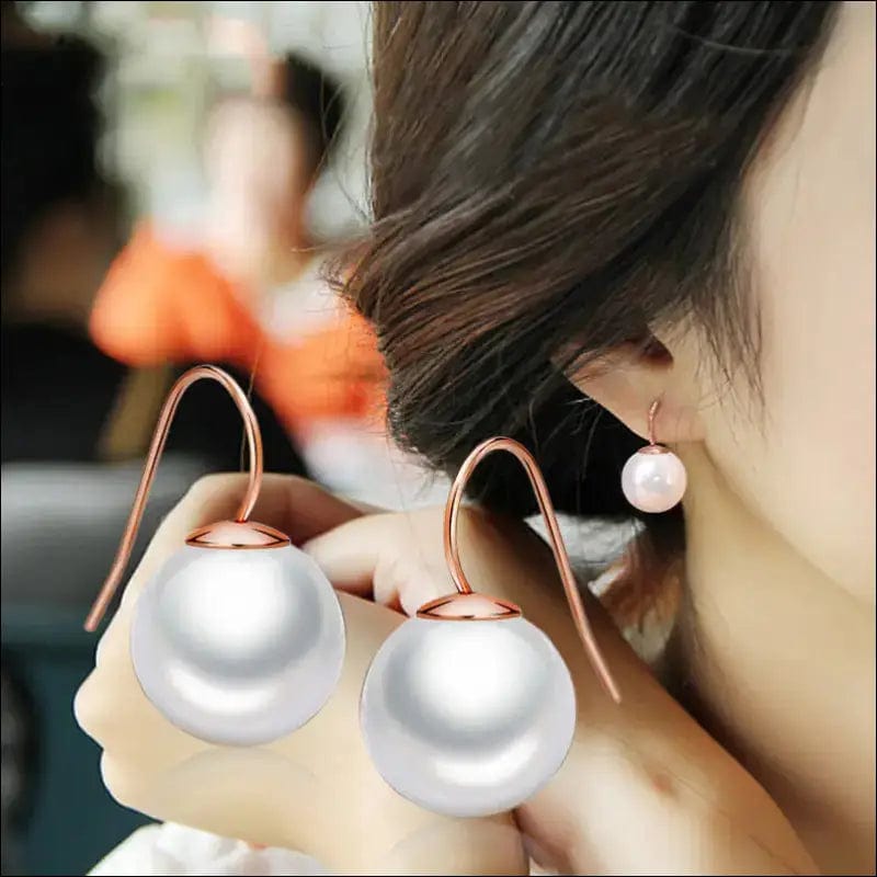 925 silver Korean fashion elegant earrings female sweet