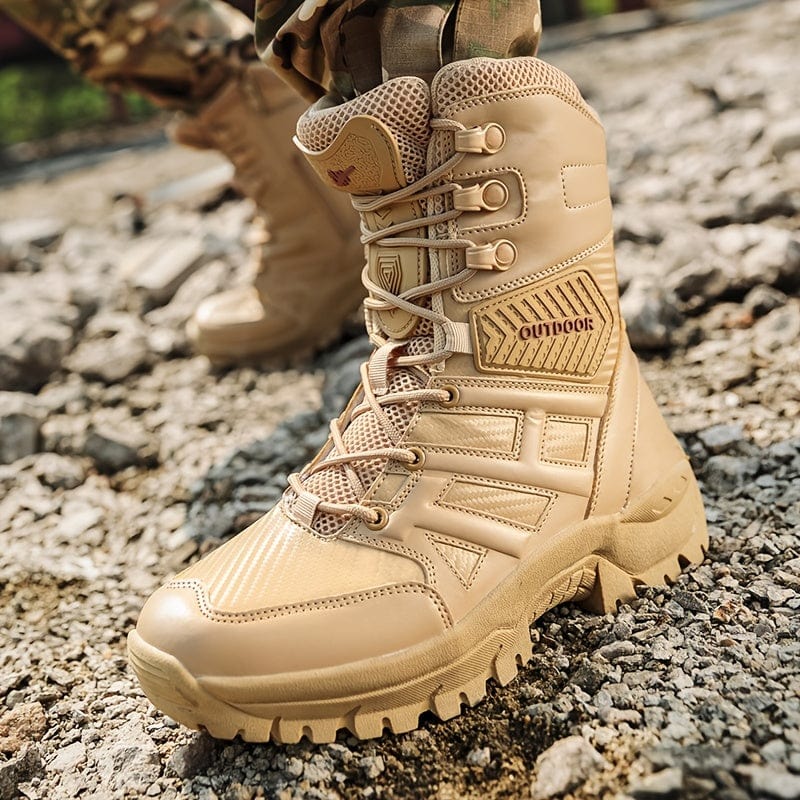 Men's Comfortable Tactical Military Boots Wear-resistant Non-slip Short Boots Outdoor Training Shoes