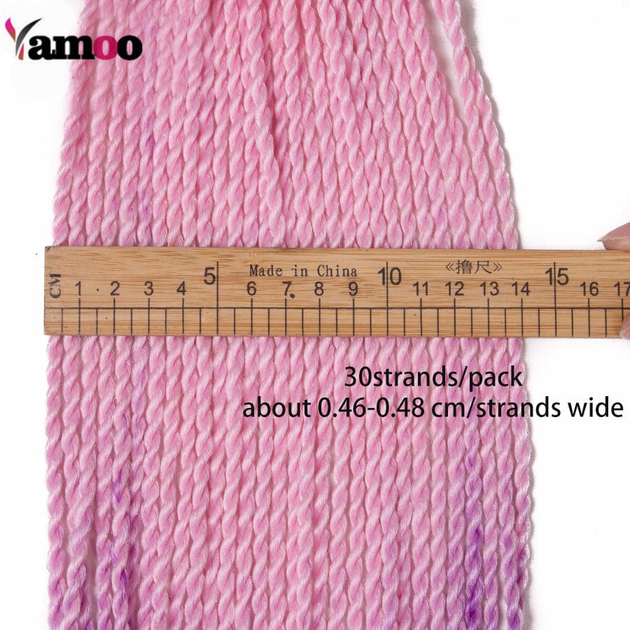 Wig Hawthaxa Europe and the United States 2 straits Box Braid color hand braided crochet hair twisted