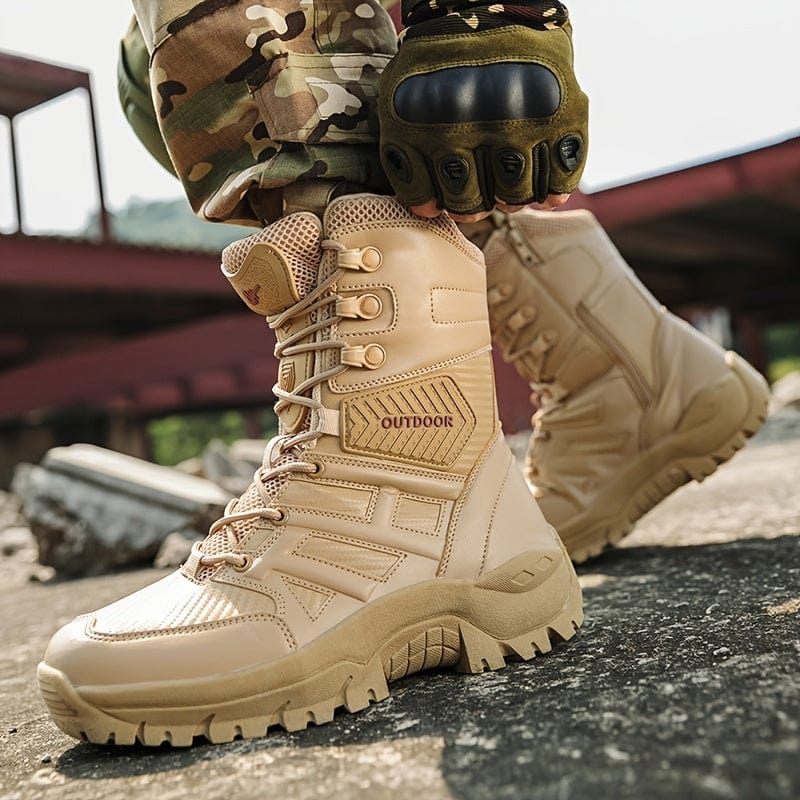 Men's Comfortable Tactical Military Boots Wear-resistant Non-slip Short Boots Outdoor Training Shoes