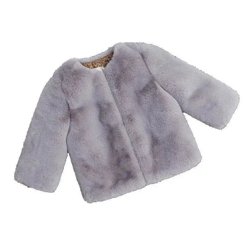 Children Fur Coat Girls And Boys Winter Jacket Toddlers Clothing Baby Faux Fur Coat Windbreakers Kids Outwear Coat Fashion 2021