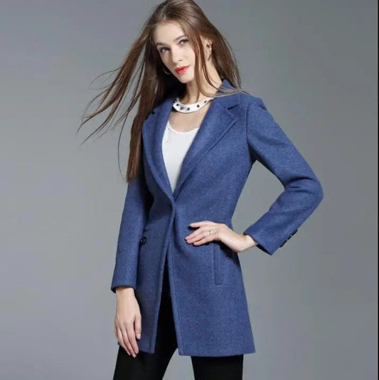 Long woolen coats women female overcoat casaco feminino abrigos mujer invierno jaqueta feminina manteau femme autumn winter