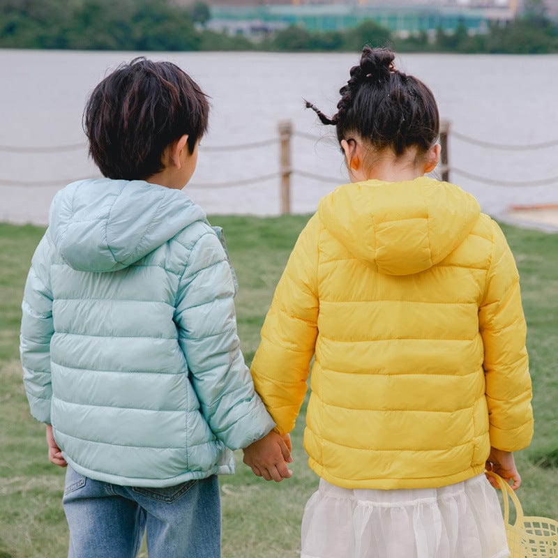 INS new children's light thin hooded down jacket men and girls down jacket jacket children's down jacket wholesale supply