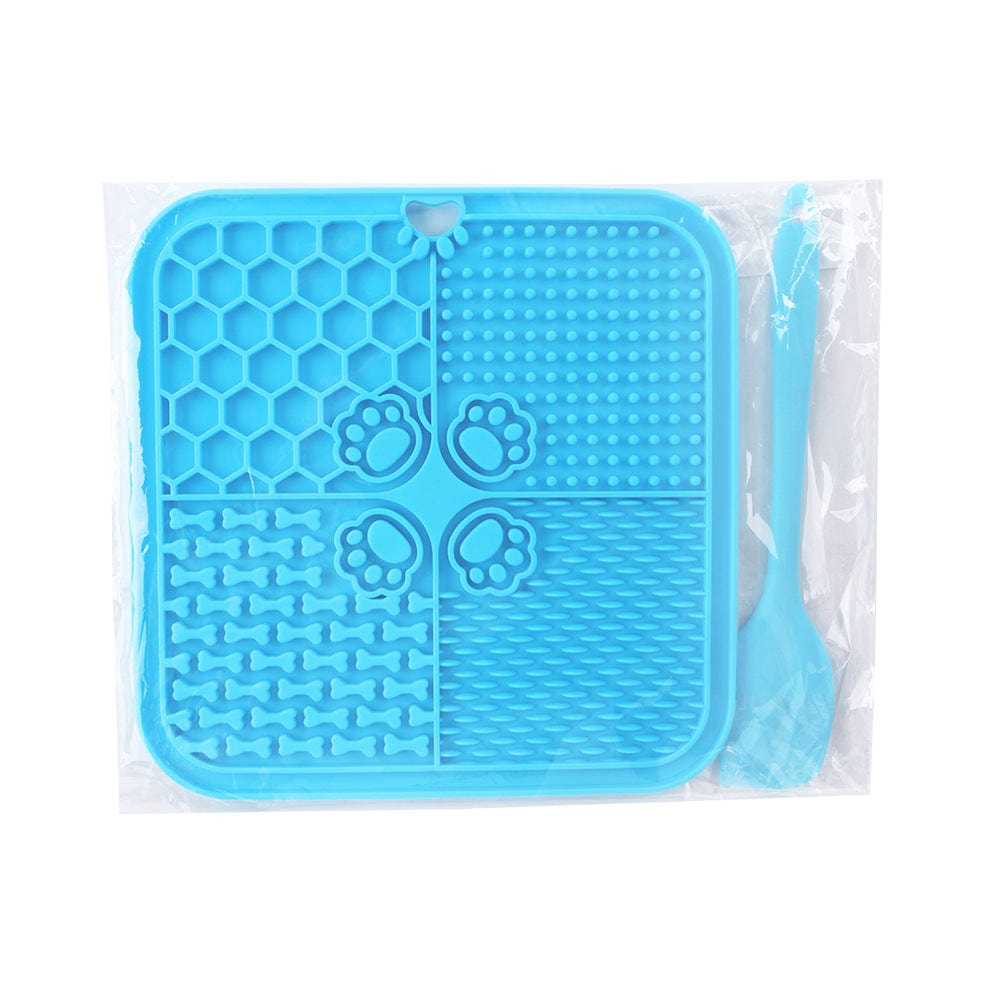 Lick Mat for Dogs and Cats, Licking Mat with Suction Cups for Dog Anxiety Relief, Cat Peanut Butter Lick Pad for Boredom Reducer, Dog Enrichment Toy, Dog Treat Mat, Silicone Licking Plate Mat low Food Pad Dog Slow Food Mat