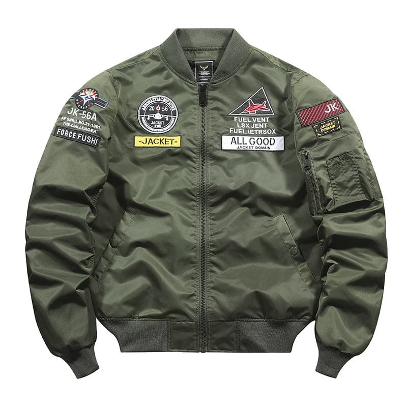 2021 new jacket male Air Force MA1 pilot embroidered baseball service large size jacket worker jacket tide
