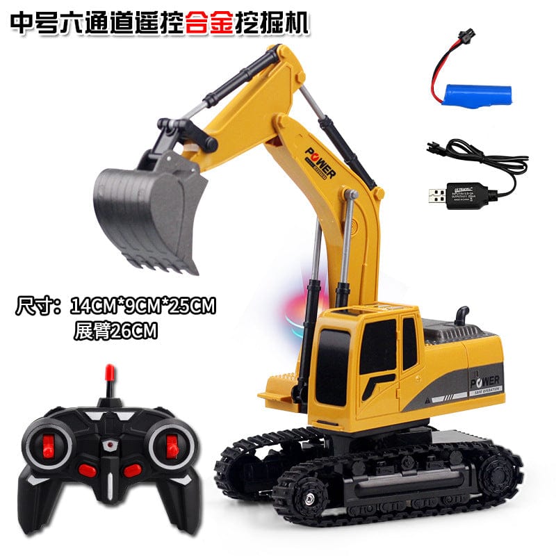 Track-type remote-controlled landing car alloy excavator shovel excavation engineering paradise remote control car cross-border toys boy