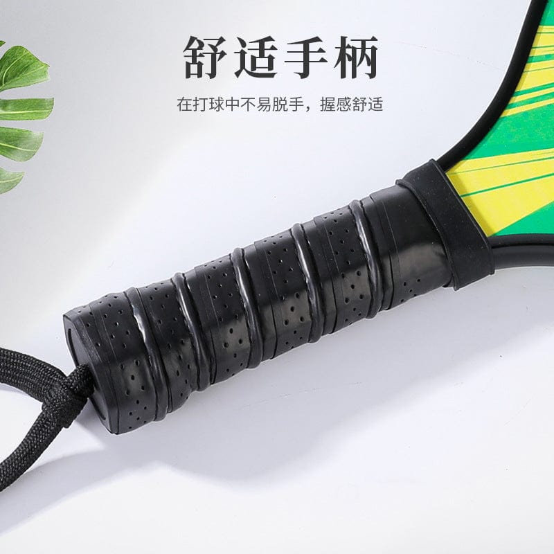 Manufacturers wholesale wooden picker racket bag set casual outdoor sports beach glossy picker racket