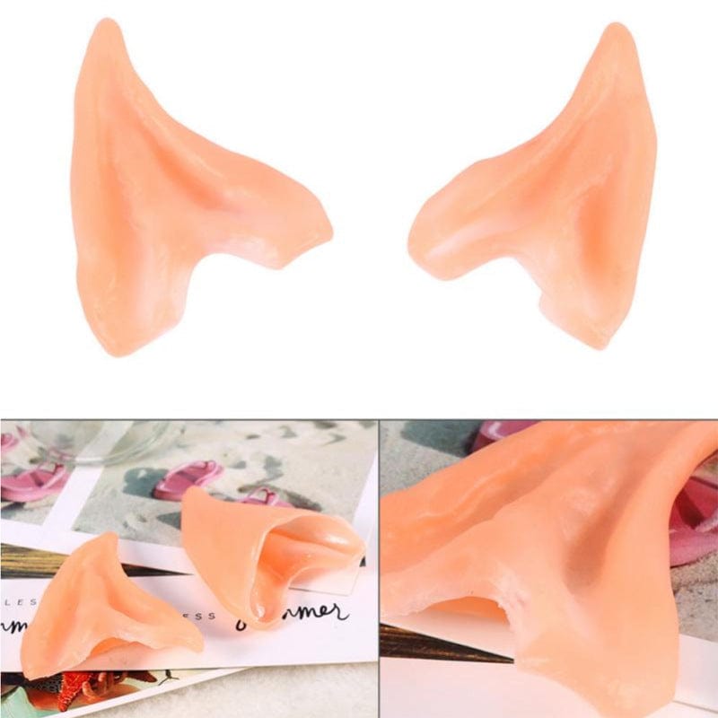 Halloween Elf Semi-Ear Ear Supplies Dress Up Tips False Ears Latex Alkali