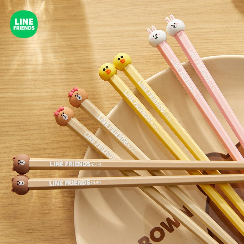 Korean style cute alloy chopsticks home high-end can play high temperature moisture-proof one person one chopsticks cartoon special chopsticks