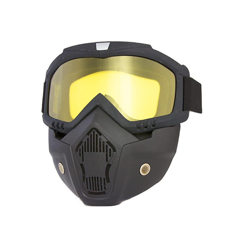 Masque d'équitation pour moto, miroir anti-vent, casque Harley, masque de sport de ski, lunettes coupe-vent
