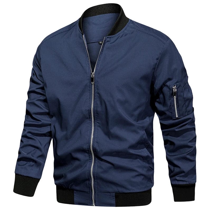 Men's Autumn Lightweight Bomber Jacket Casual Spring Flight Varsity Work Baseball Coat USA Size