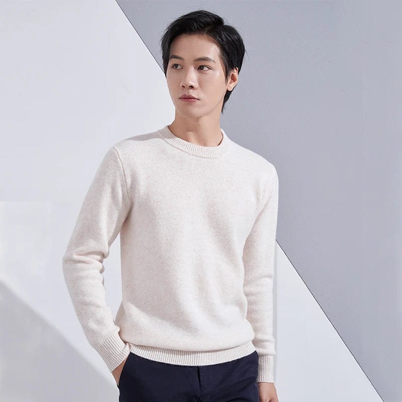 100% Merino Wool Sweater men Half Turtleneck Pullover 2022 Autumn / Winter New Casual Knitted Thick Cashmere Sweater Solid Color