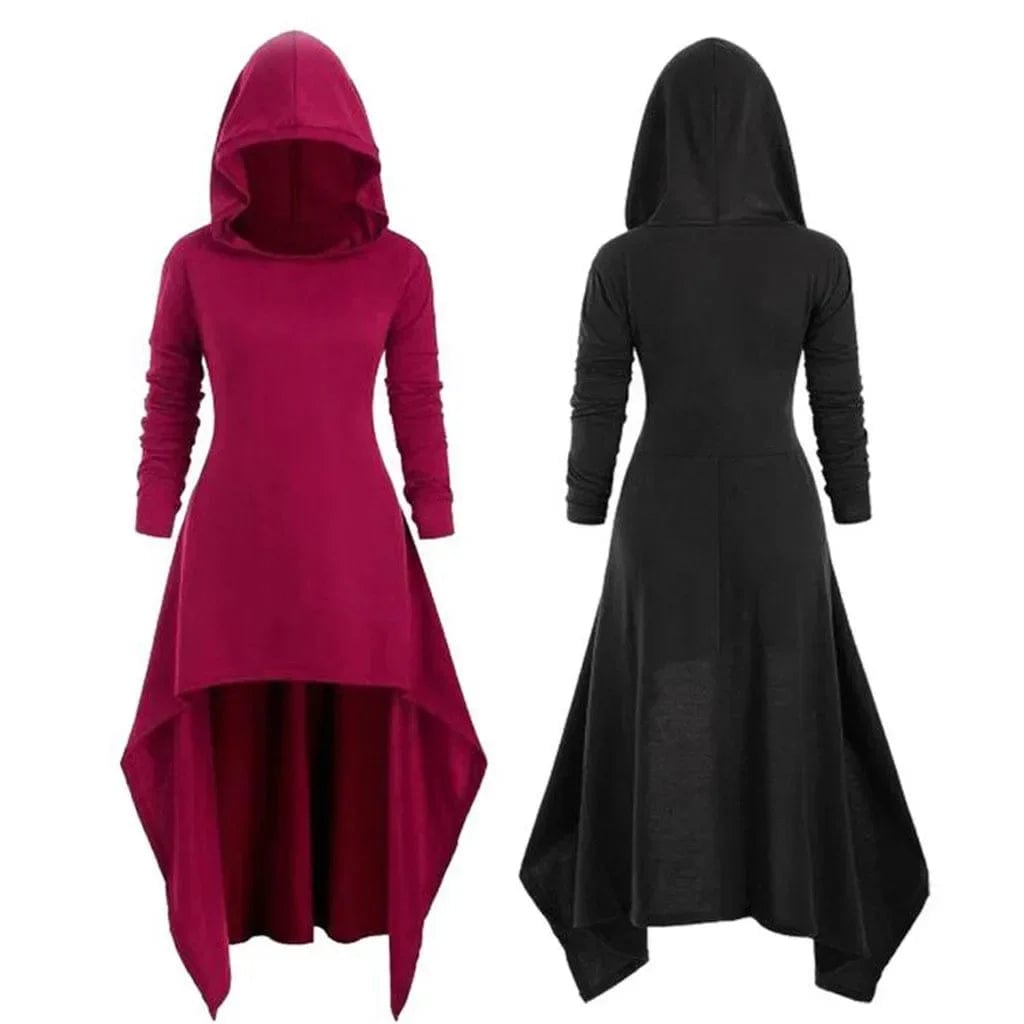 Fashion Gothic Clothing Women Tops Women's Steampunk Coat Hooded Long Trench Coat coats for women