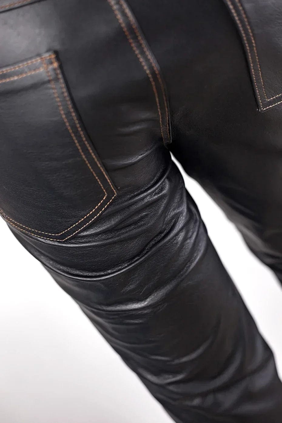 2023 Genuine Real Cow Leather Pant Men's Motorcycle Leather Trousers кожаные штаны Leather Pants for Men Pantalon Cuir Homme