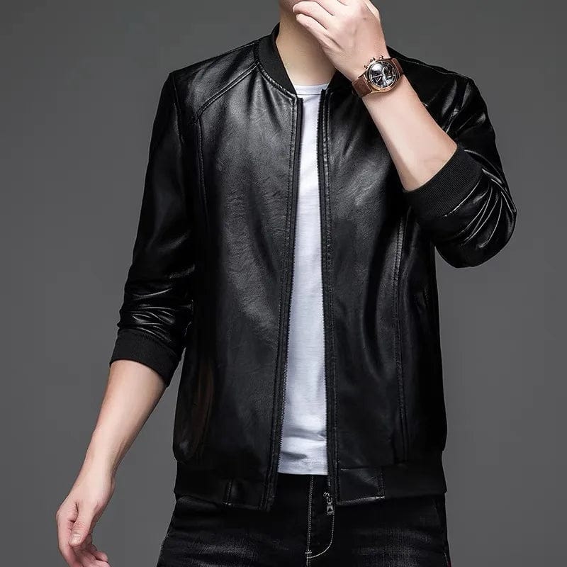 2024 spring New style Men Fashion Casual Trend pu leather Jackets Men's Waterproof coats men High-Quality Jacket male M-4XL