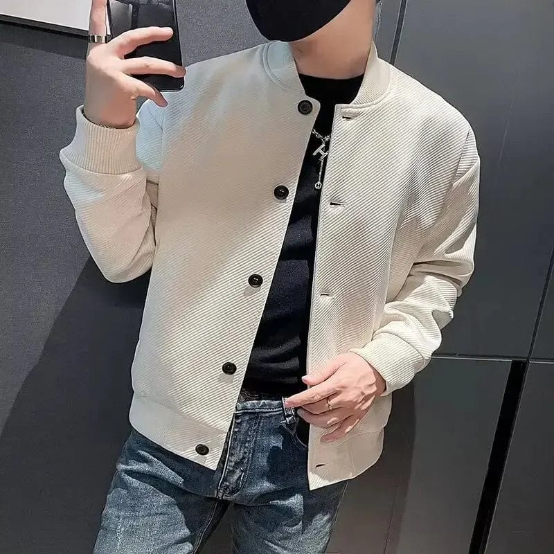 Autumn High-end Feel Casual Workwear Jacket Men's Trendy Top Spring/autumn Collection Baseball Uniform Coat