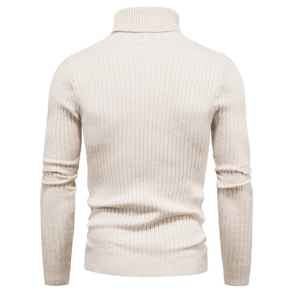 Autumn And Winter Turtleneck Warm Fashion Solid Color sweater Men's Sweater Slim Pullover men's Knitted sweater Bottoming Shirt