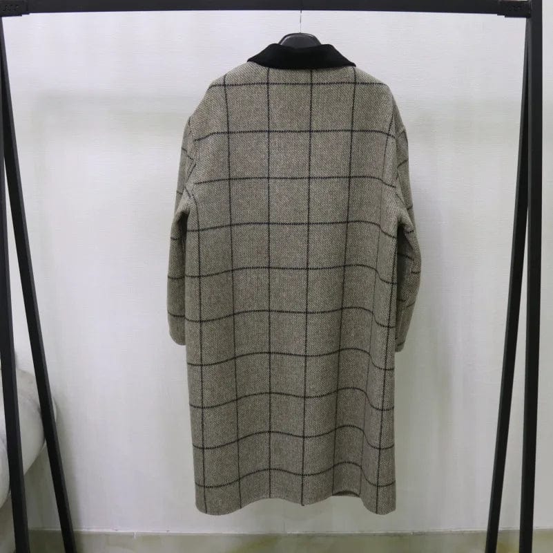 Korea's Style Double-sided Wool Coat Women's Autumn and Winter New 2023 Vintage Casual Wild Women Wool Coat