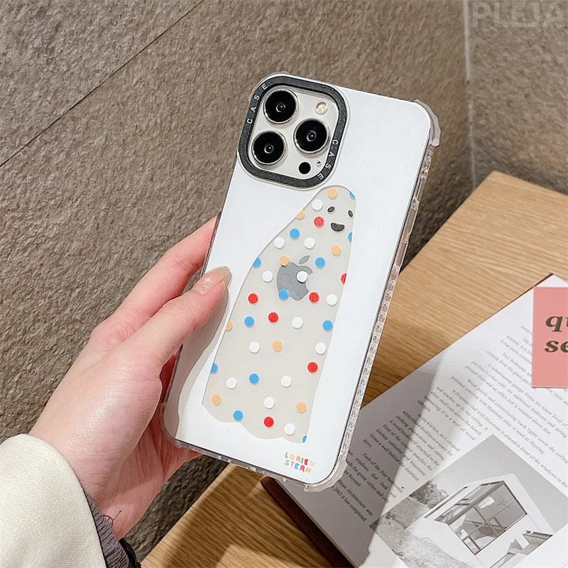 Fashion Cute Cartoon Ghost Phone Case for iPhone 13 Pro 12 11 Pro Max X XR XS Max Cover Corner Bumper Protective Soft Cases
