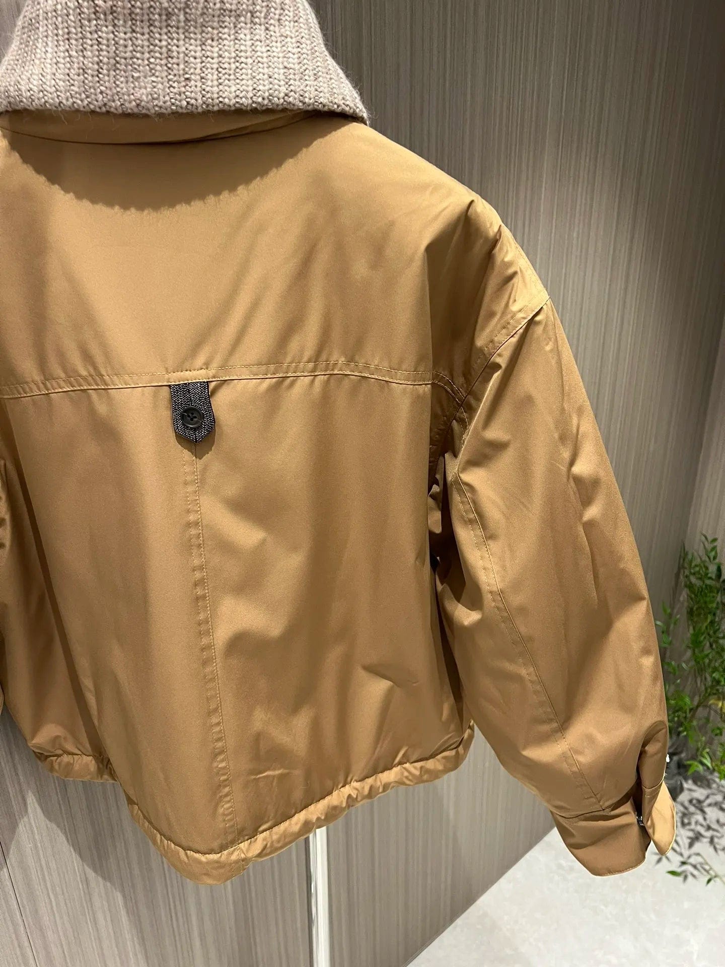 Wool high collar short cotton jacket jacket casual versatile fashion 2024 fall new 1118