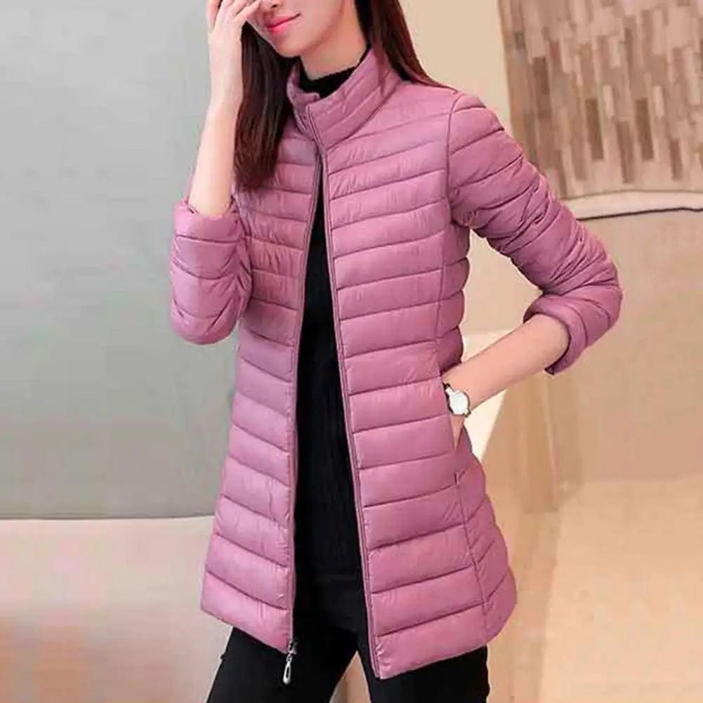 2023 Mom's Winter Coat Women's Thin Down Cotton Jacket Parka Lightweight Slim Fit Large Size Warm Outerwear