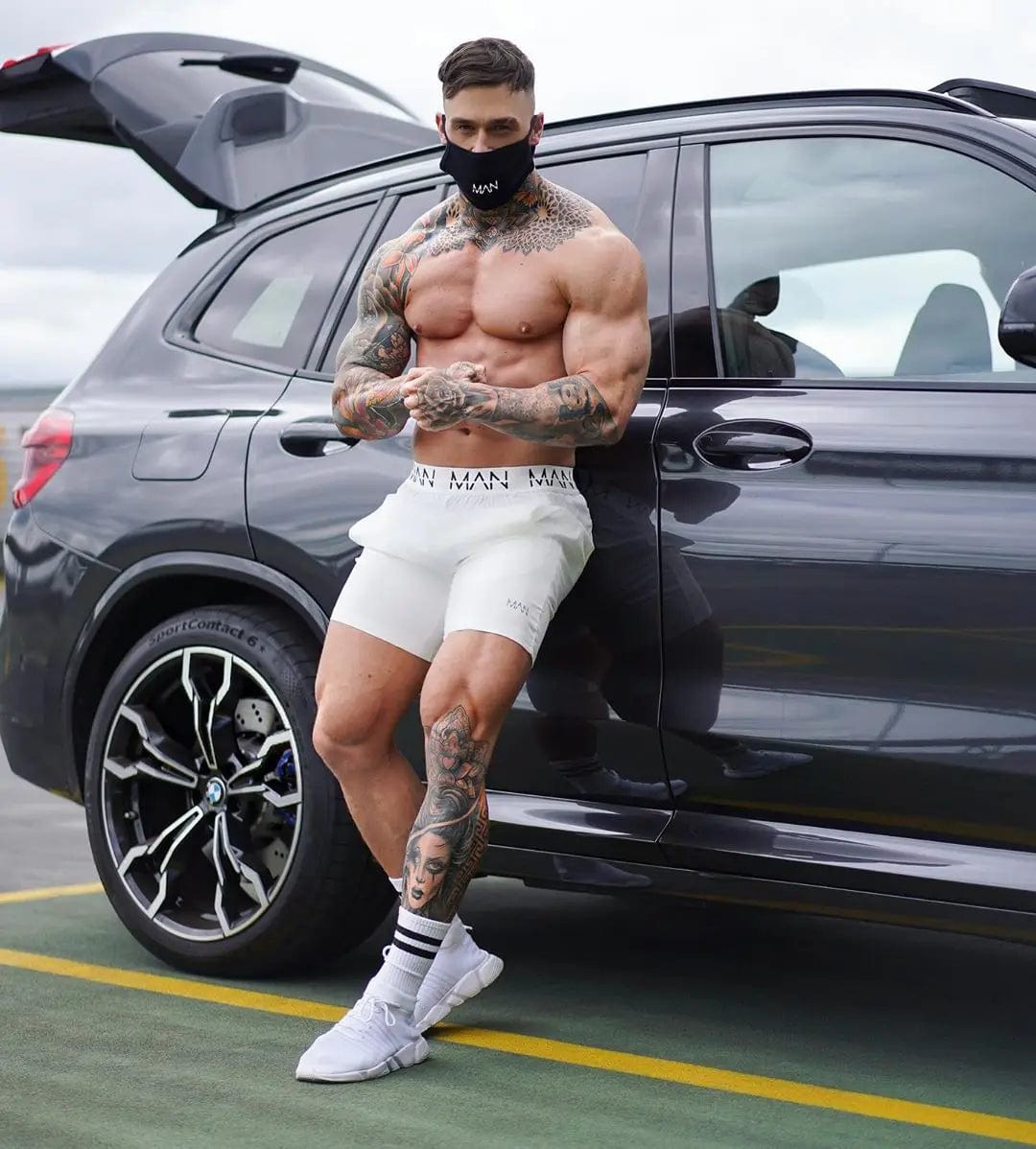 2023 Men chinlon Fitness Bodybuilding Shorts Man Summer Gym Workout Male Breathable Quick Dry Sportswear Jogger Beach Short Pant