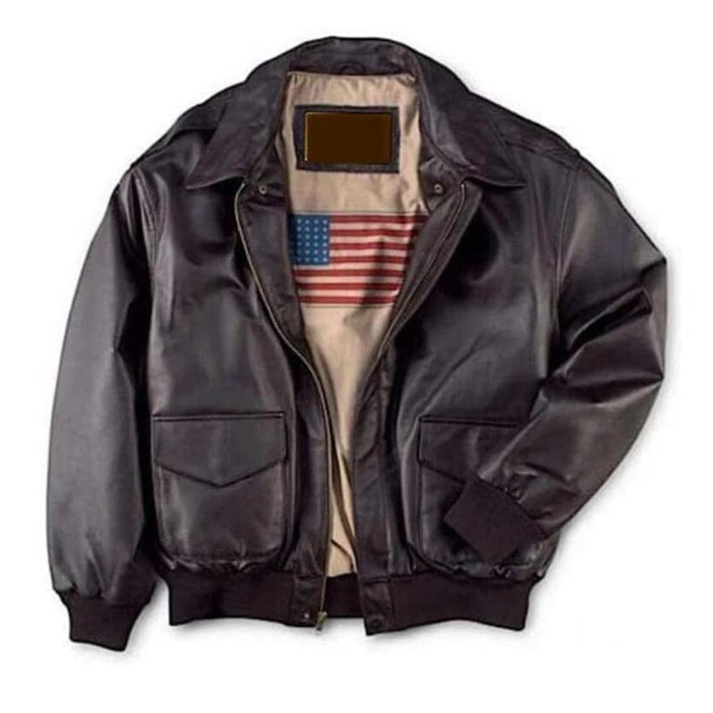 Men Women Air Force Leather Jacket Loose Comfortable Retro Fashionable Warm Fur Collar Leather Jacket Casual Versatile Coat