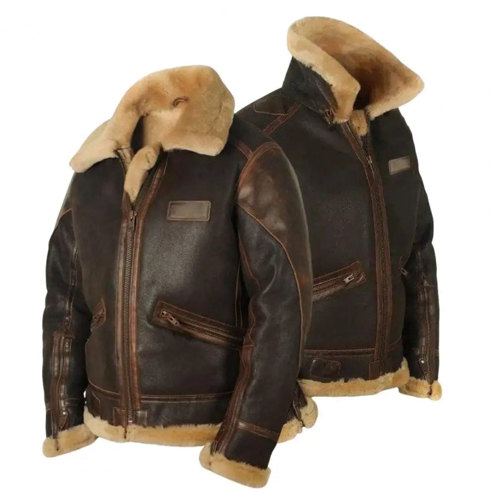 2023 Autumn Winter Men's Plus Velvet Thick Leather Jacket Temperament Men Coat Pockets Stylish Coldproof Lapel Jacket Outwear