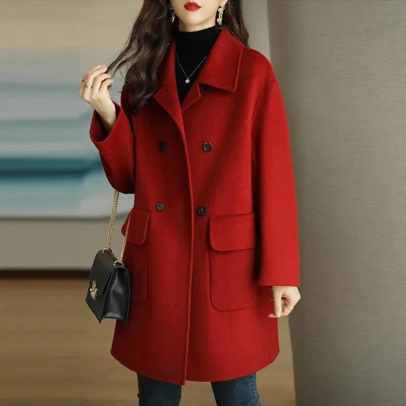 Autumn Winter Woolen Coat For Women Thickening Korean Fashion Warm Blazers Jackets Coats Women Clothing