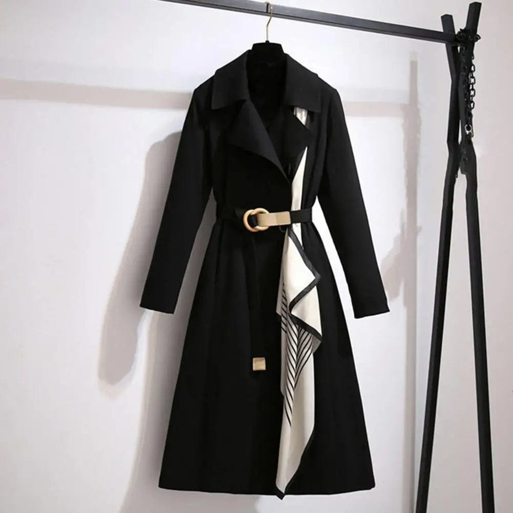 Women Elegant Trench Coats New Spring Autumn Turn-down Collar Korean Windbreaker Jacket Women Mid-Length Outwear chaqueta mujer