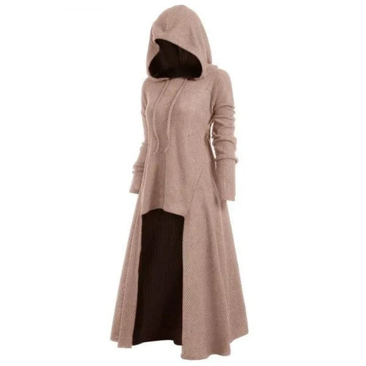 Fashion Gothic Clothing Women Tops Women's Steampunk Coat Hooded Long Trench Coat coats for women