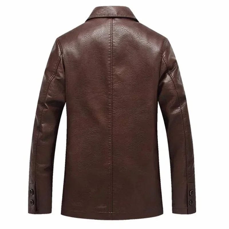 Soft Leather Jackets Men Leather Jacket Thick Moto Coats Casaco Masculino Winter Classical Motorcycle Business