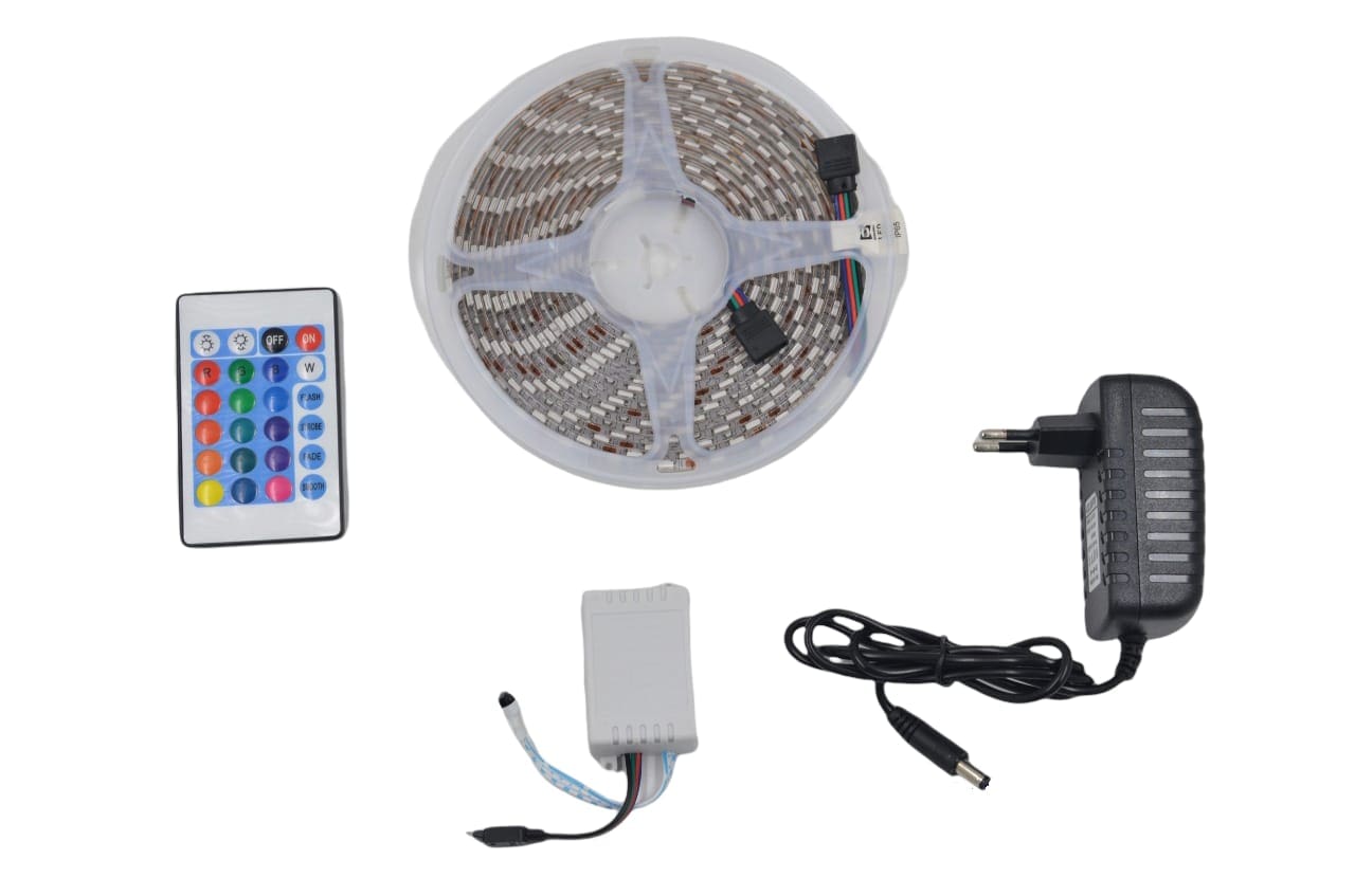 TOPE Led Tape 5m Ultra Rgb 3528 Waterproof + Control + Source/Fast Shipping/Safe Purchase/National Seller