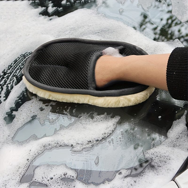 Car Brush Cleaner Wool Soft Gloves 15*24cm Car Cleaning Cleaning Brush Motorcycle Washer Care Automotive Car Styling Car Accessories